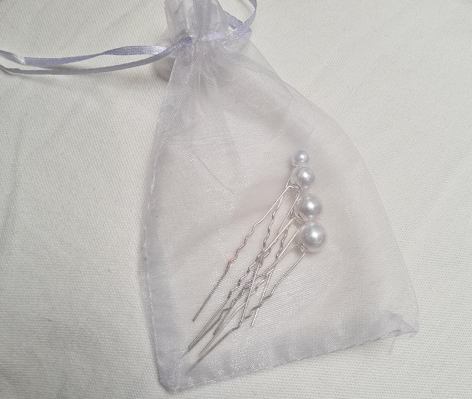 Set of 4 Pearl Hairpins