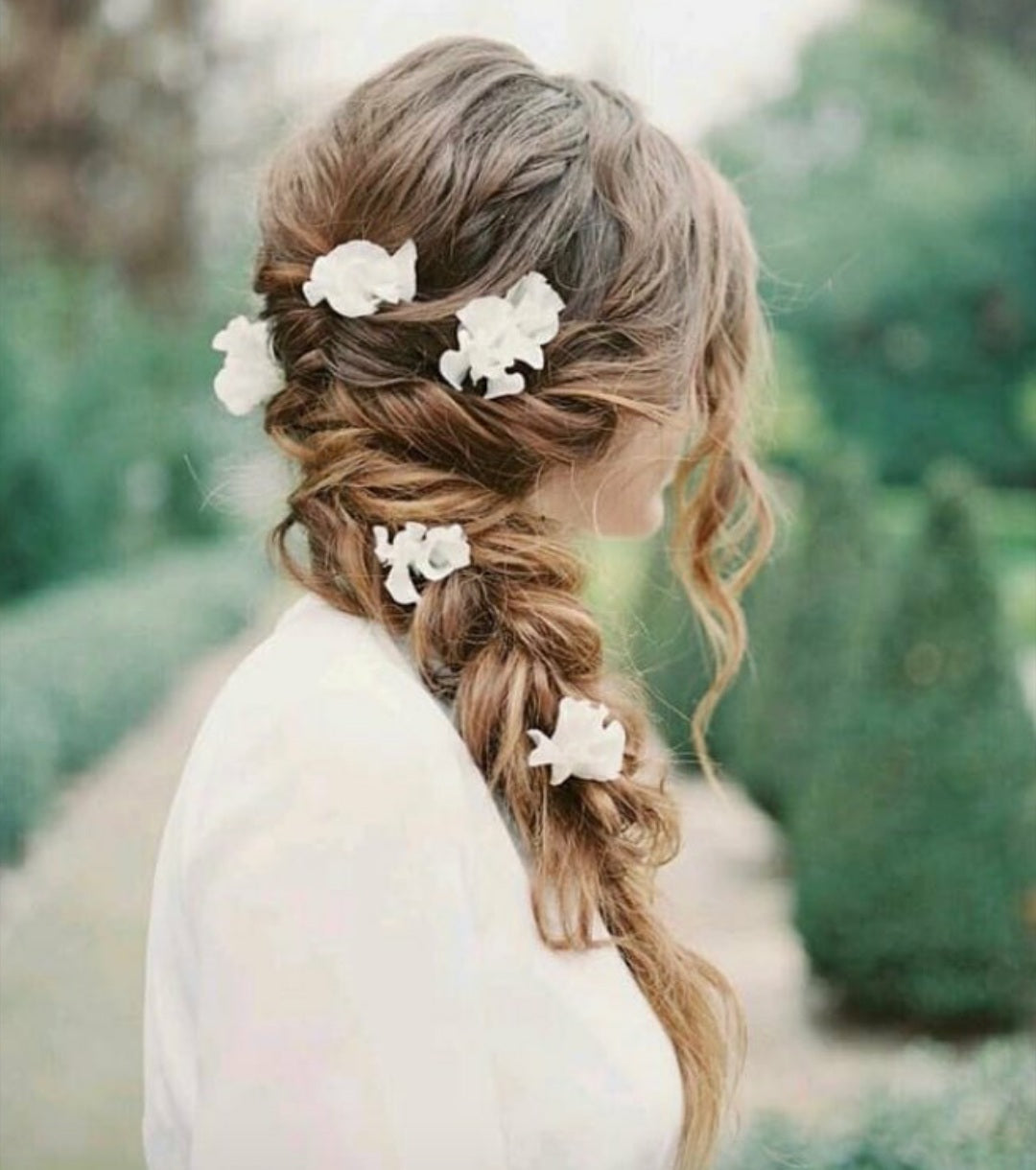 Set de 5 Pasadores de Hortensias Preservadas