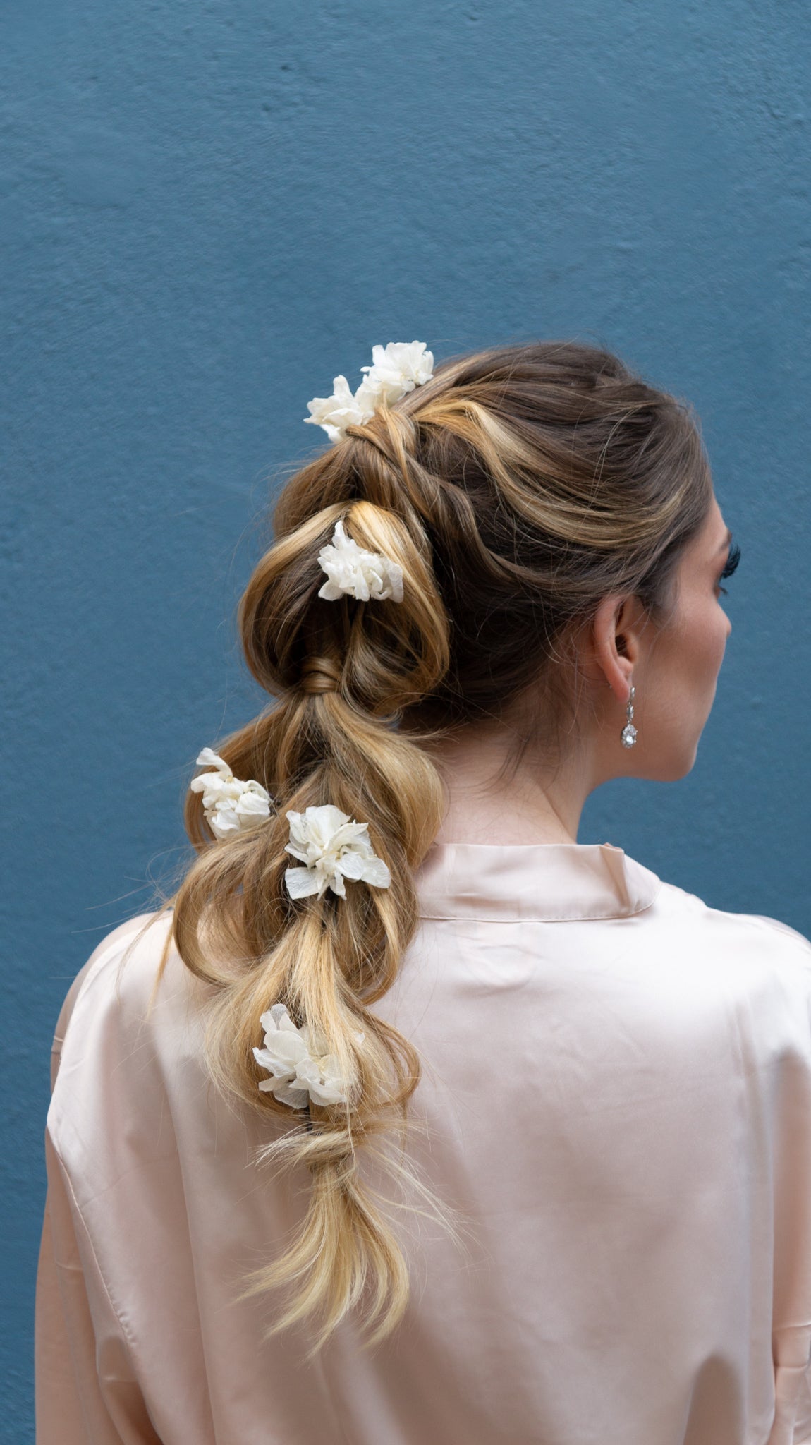 Set de 5 Pasadores de Hortensias Preservadas